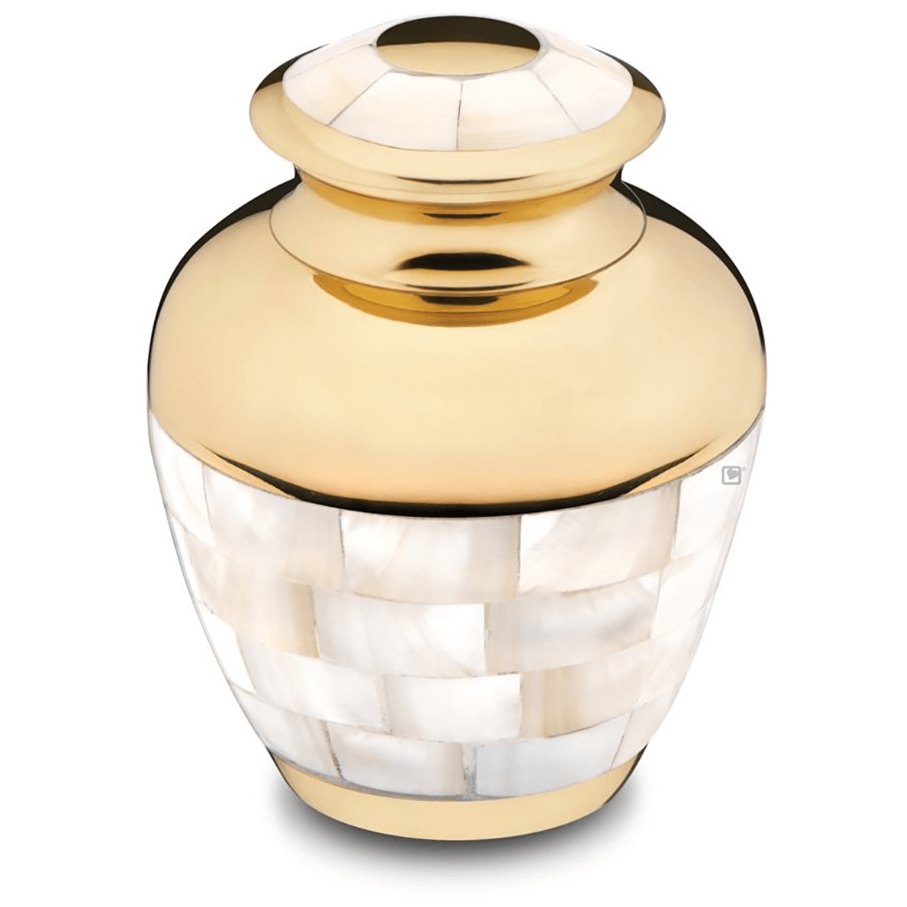 Mother of Pearl Brass Keepsake