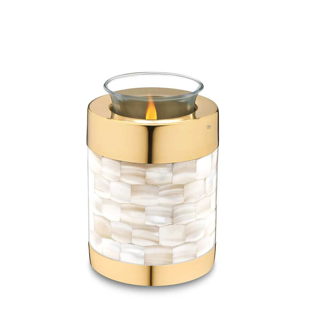 Tealight Mother Of Pearl Urn